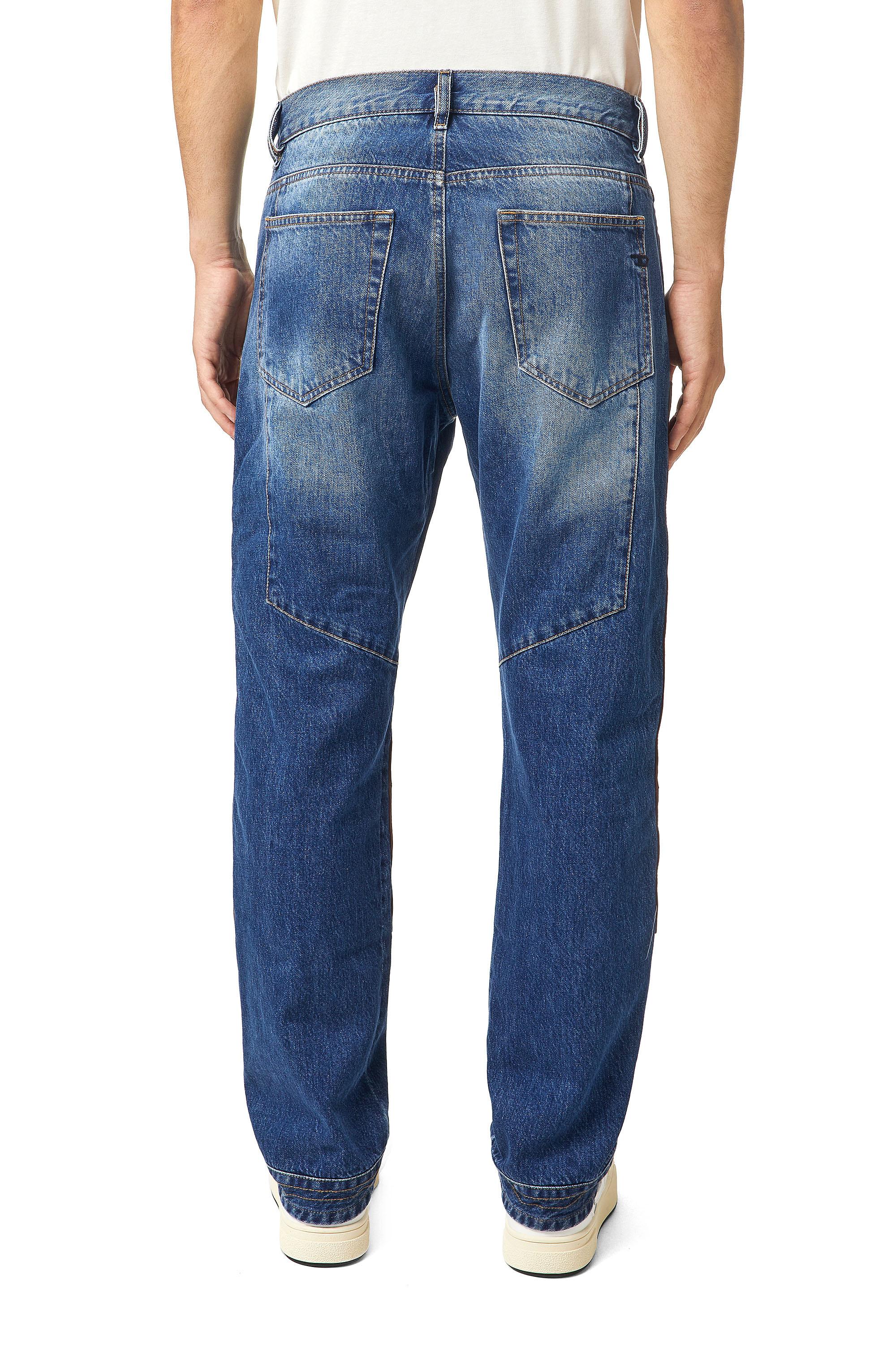 Diesel - D-Viker Straight Jeans 0KDAV, Blue/Brown - Image 4
