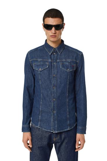 Diesel - D-WESTY RODEO SHIRT, Azul Oscuro - Image 1