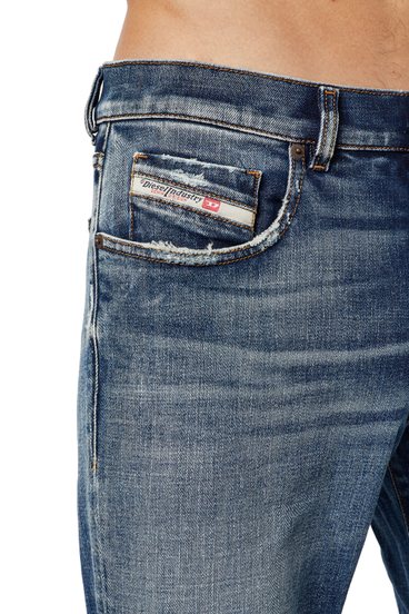 Diesel - 2019 D-STRUKT 09C87 Slim Jeans, Blu medio - Image 3