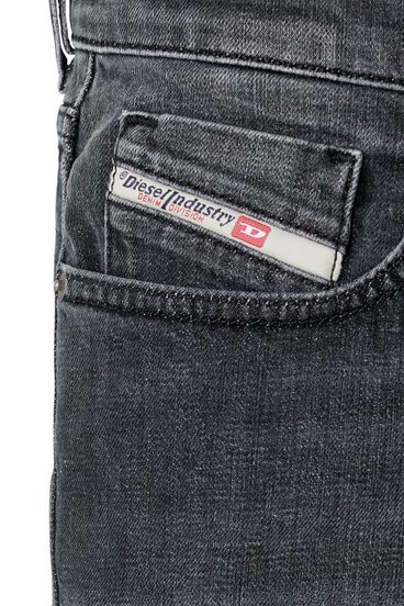 Diesel - 2019 D-STRUKT 09E35 Slim Jeans, Nero/Grigio scuro - Image 3