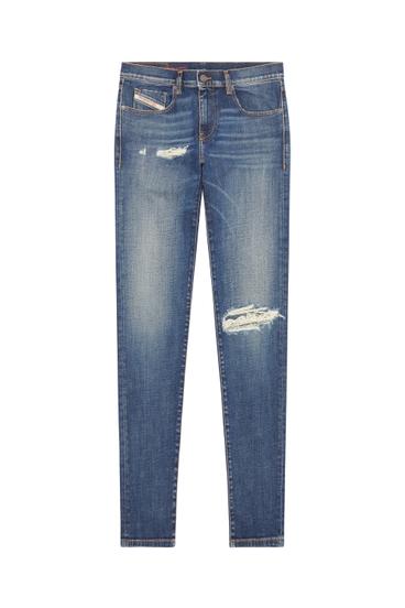 2019 D-STRUKT 09F05 Slim Jeans, Azul Oscuro - Vaqueros