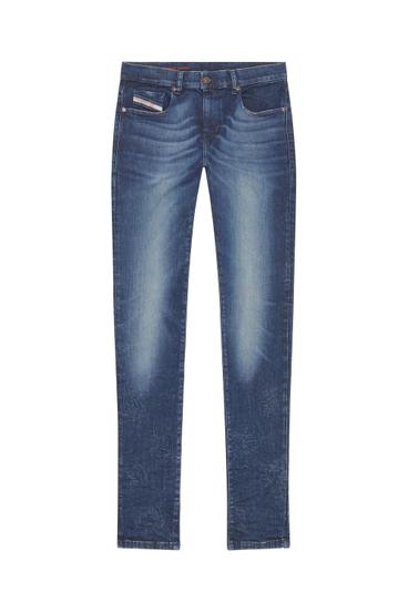 2019 D-STRUKT 09F54 Slim Jeans, Bleu Foncé - Jeans