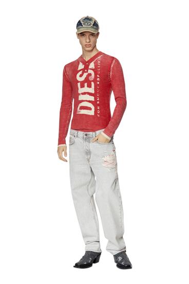 Diesel - 2010 007D9 Straight Jeans, Gris Clair - Image 5