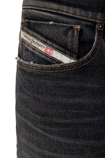 Diesel - 2005 D-FINING 09D66 Tapered Jeans, Nero/Grigio scuro - Image 4