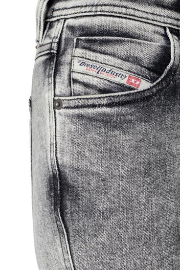 Diesel - 2015 BABHILA 09D89 Skinny Jeans, Grigio Chiaro - Image 5