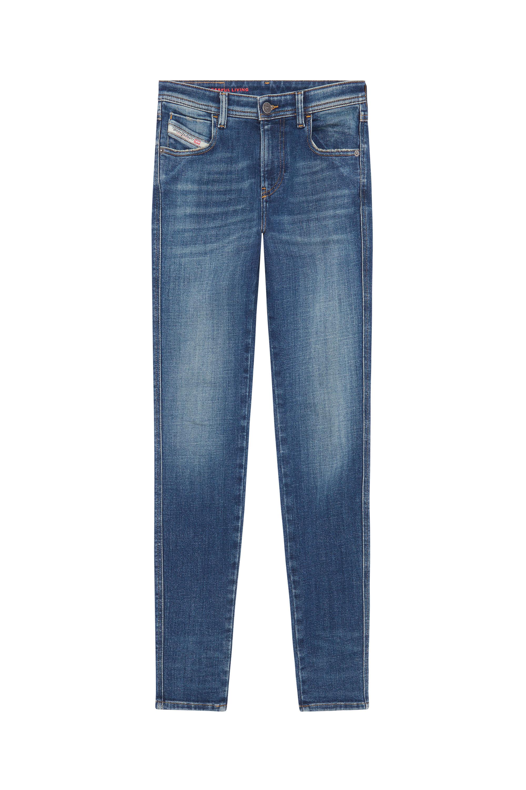 Diesel - 2015 BABHILA 09D99 Skinny Jeans, Azul medio - Image 2