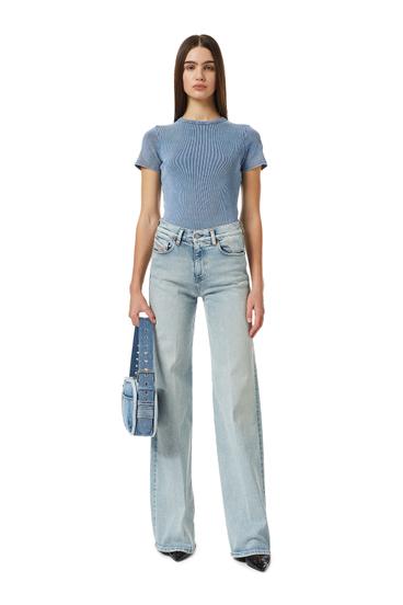 Diesel - 1978 09C08 Bootcut and Flare Jeans, Bleu Clair - Image 5