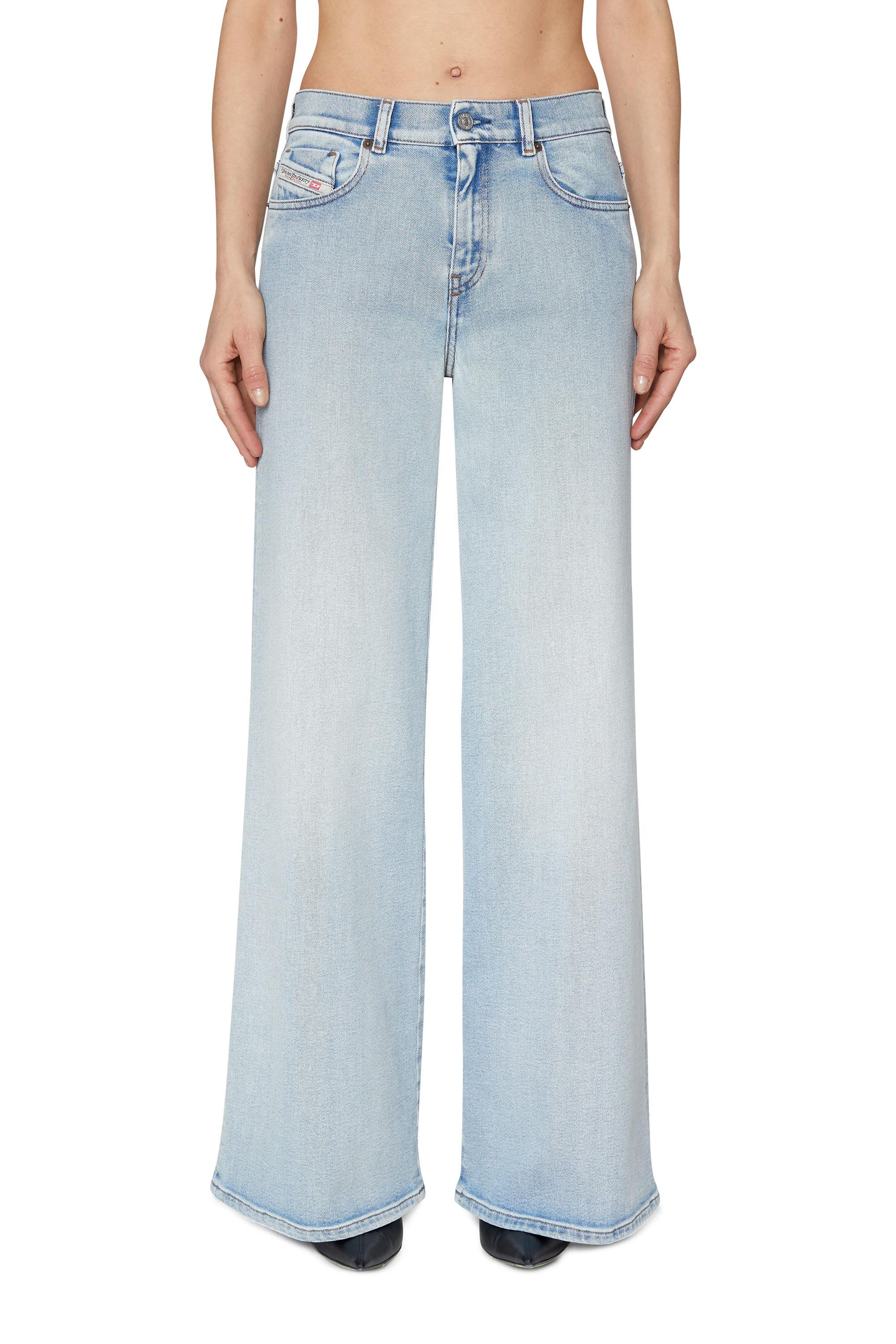 Diesel - 1978 09C08 Bootcut and Flare Jeans, Bleu Clair - Image 2