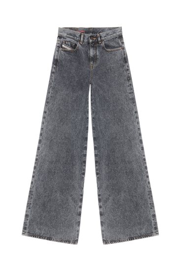 Diesel - 1978 09E04 Bootcut and Flare Jeans, Negro/Gris oscuro - Image 3
