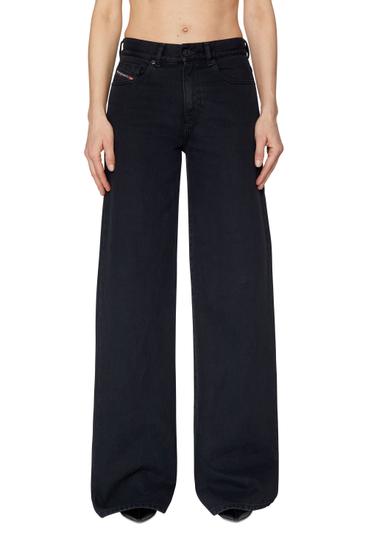 Diesel - 1978 Z09RL Bootcut and Flare Jeans, Nero/Grigio scuro - Image 1