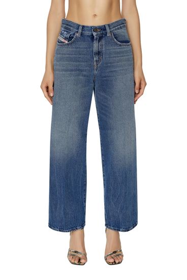 Diesel - 2000 09E03 Bootcut and Flare Jeans, Azul medio - Image 1