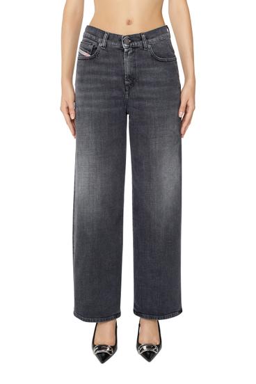 Diesel - 2000 09E35 Bootcut and Flare Jeans, Black/Dark grey - Image 1
