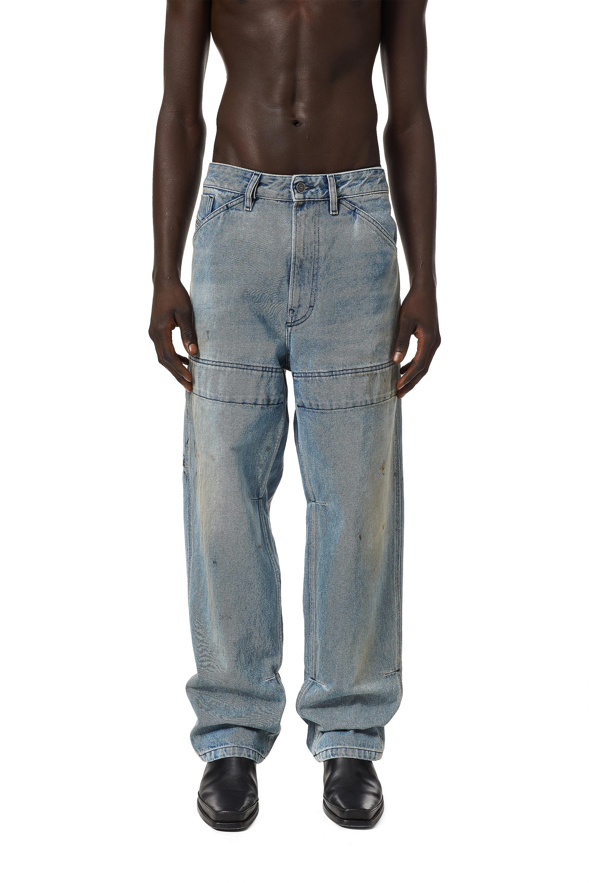 Diesel - D-Franky 0EHAS Straight Jeans, Light Blue - Image 7