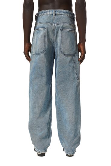 Diesel - D-Franky 0EHAS Straight Jeans, Blu Chiaro - Image 2