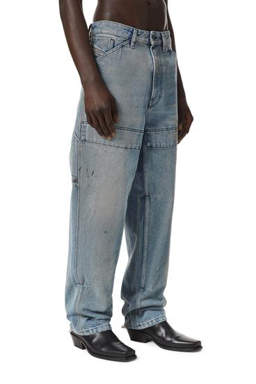 Diesel - D-Franky 0EHAS Straight Jeans, Azul Claro - Image 4