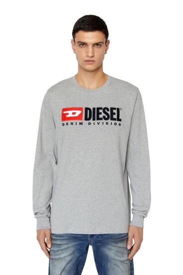 Diesel - T-JUST-LS-DIV, Grigio - Image 1