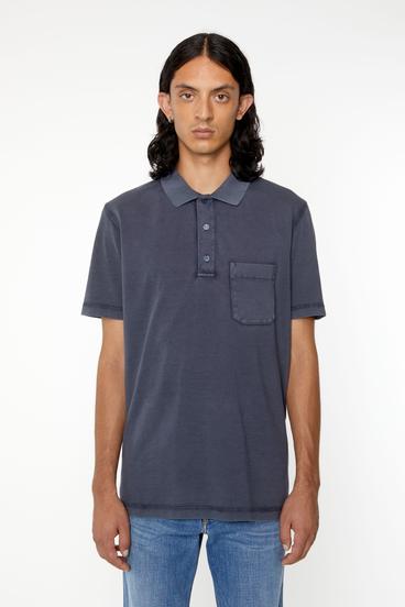 Diesel - T-POLO-WORKY-DOV-PE, Azul Oscuro - Image 1