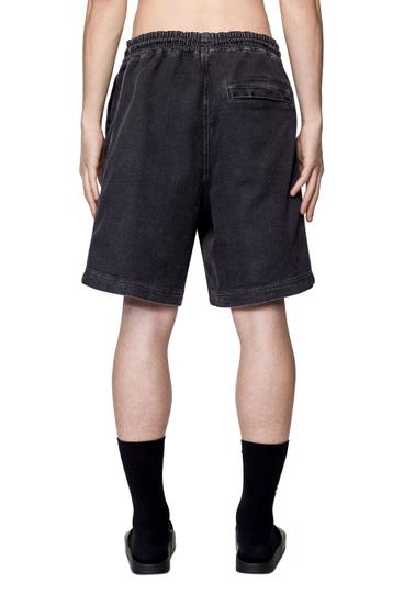 Diesel - D-BOXY TRACK DENIM SHORTS, Negro/Gris oscuro - Image 4