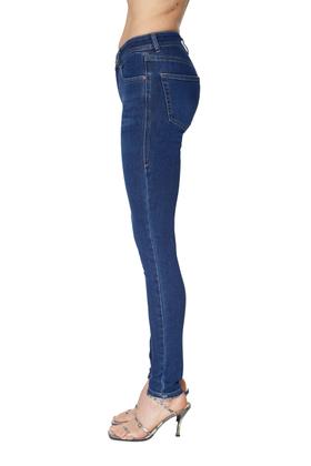 Diesel - 2017 SLANDY 09C19 Super skinny Jeans, Dark Blue - Image 4
