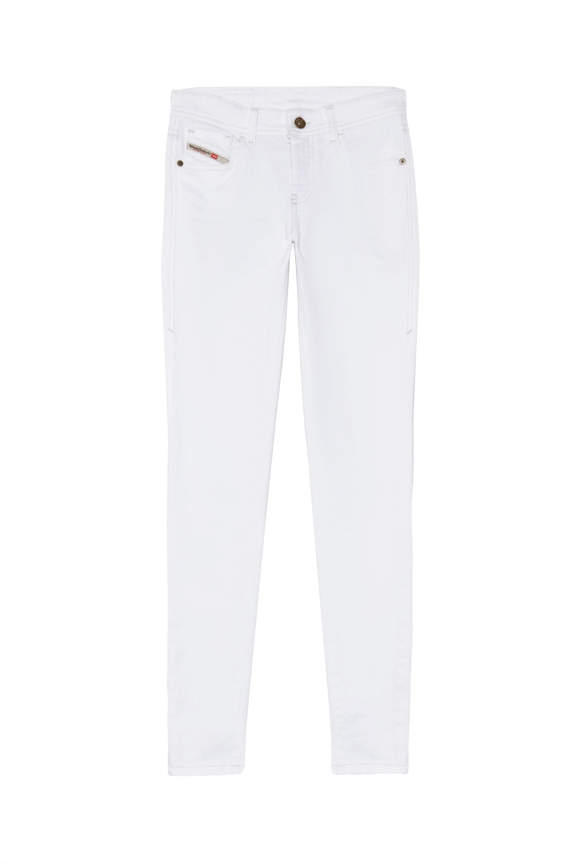 Diesel - 2017 SLANDY 09C78 Super skinny Jeans, White - Image 2