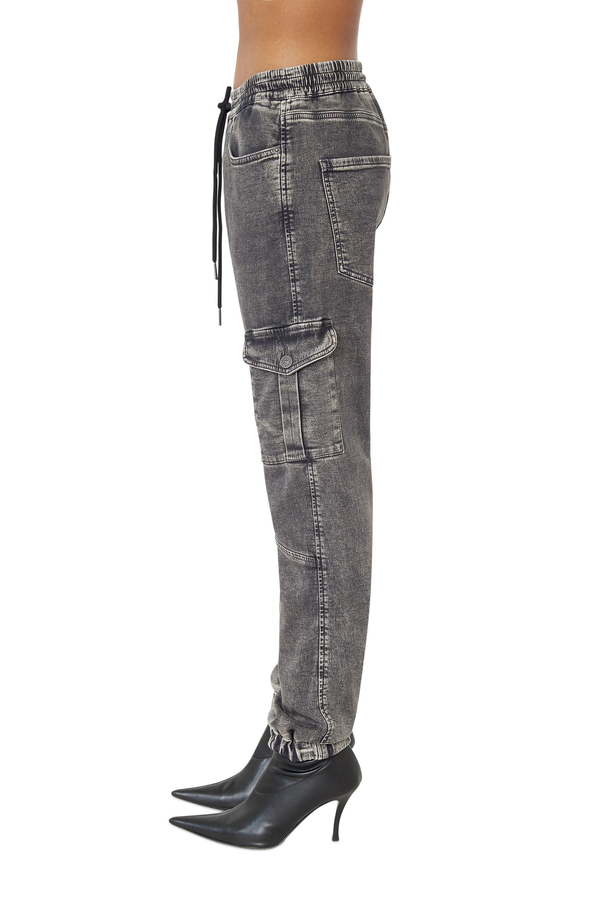 Grey DIESEL Denim D-ursy Joggjeans® Tapered Jeans in Black Womens Jeans DIESEL Jeans 