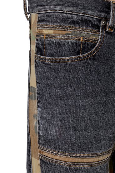Diesel - D-Mand 007G1 Straight Jeans, Black/Dark grey - Image 3