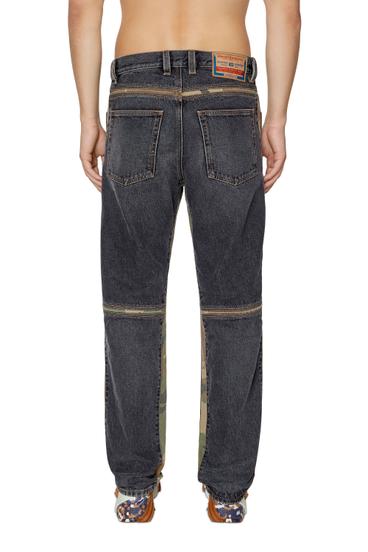 Diesel - D-Mand 007G1 Straight Jeans, Negro/Gris oscuro - Image 2