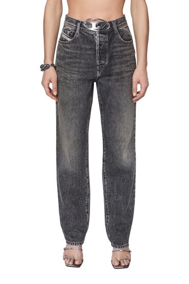 Diesel - 1956 007A8 Straight Jeans, Negro/Gris oscuro - Image 1
