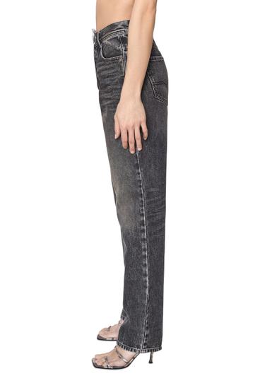 Diesel - 1956 007A8 Straight Jeans, Negro/Gris oscuro - Image 4