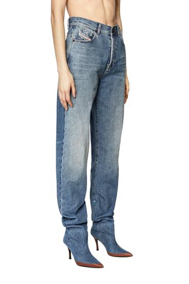 Diesel - 1956 007A7 Straight Jeans, Azul medio - Image 5
