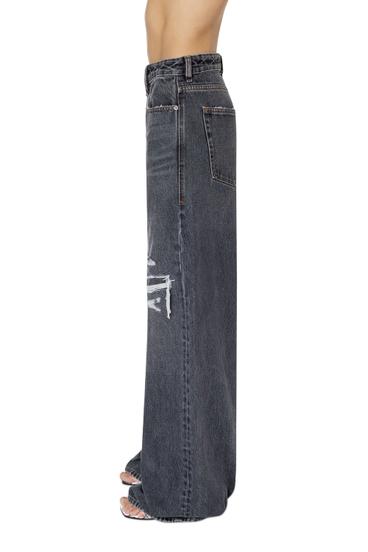 Diesel - D-Sire 007F6 Straight Jeans, Negro/Gris oscuro - Image 6