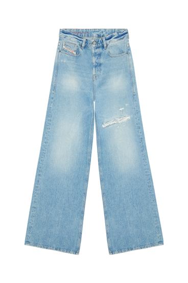 Diesel - D-Sire 09E25 Straight Jeans, Blu Chiaro - Image 3
