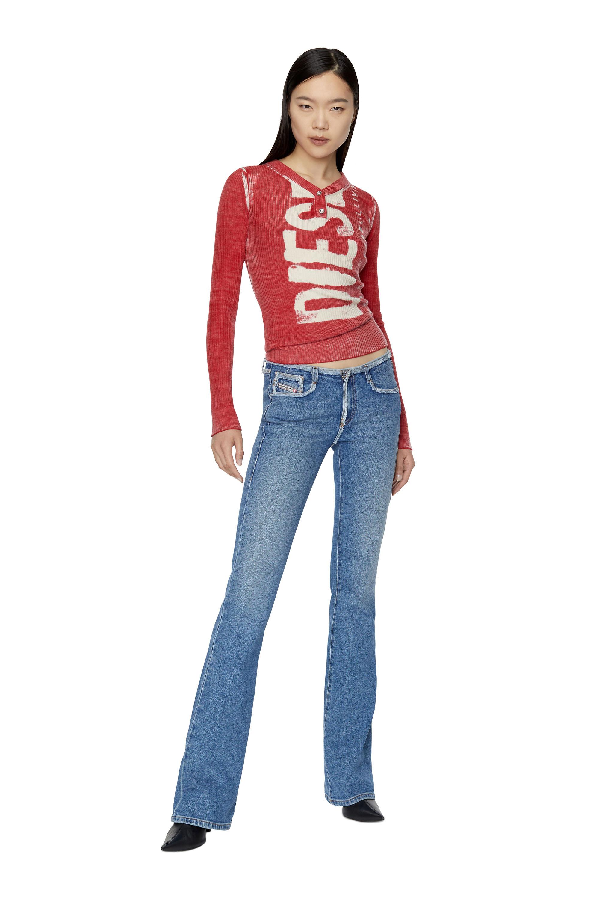 Diesel - 1969 D-EBBEY 09E19 Bootcut and Flare Jeans, Mittelblau - Image 1