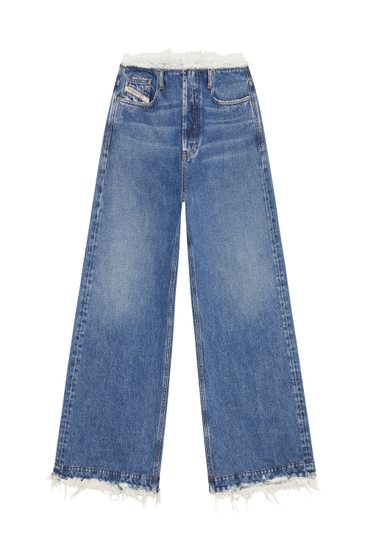 Diesel - D-Sire 007I2 Straight Jeans, Azul Oscuro - Image 3