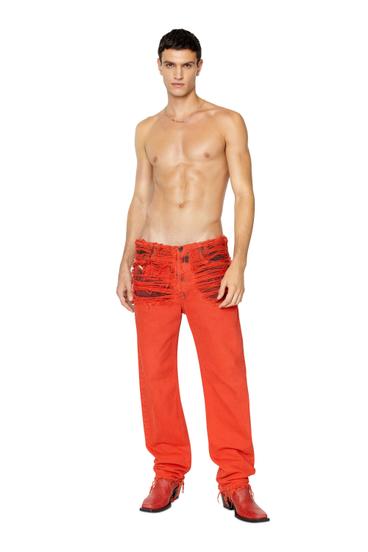 Diesel - 2010 007P1 Straight Jeans, Rosso - Image 6