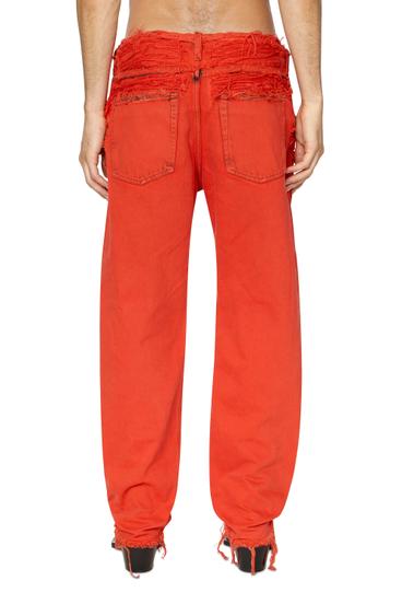 Diesel - 2010 007P1 Straight Jeans, Rosso - Image 3