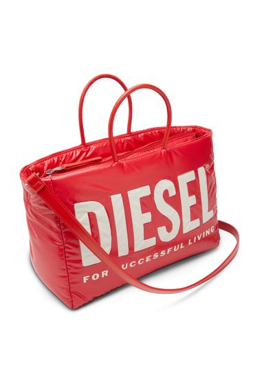 Diesel - PUFF DSL TOTE M X, Red - Image 5