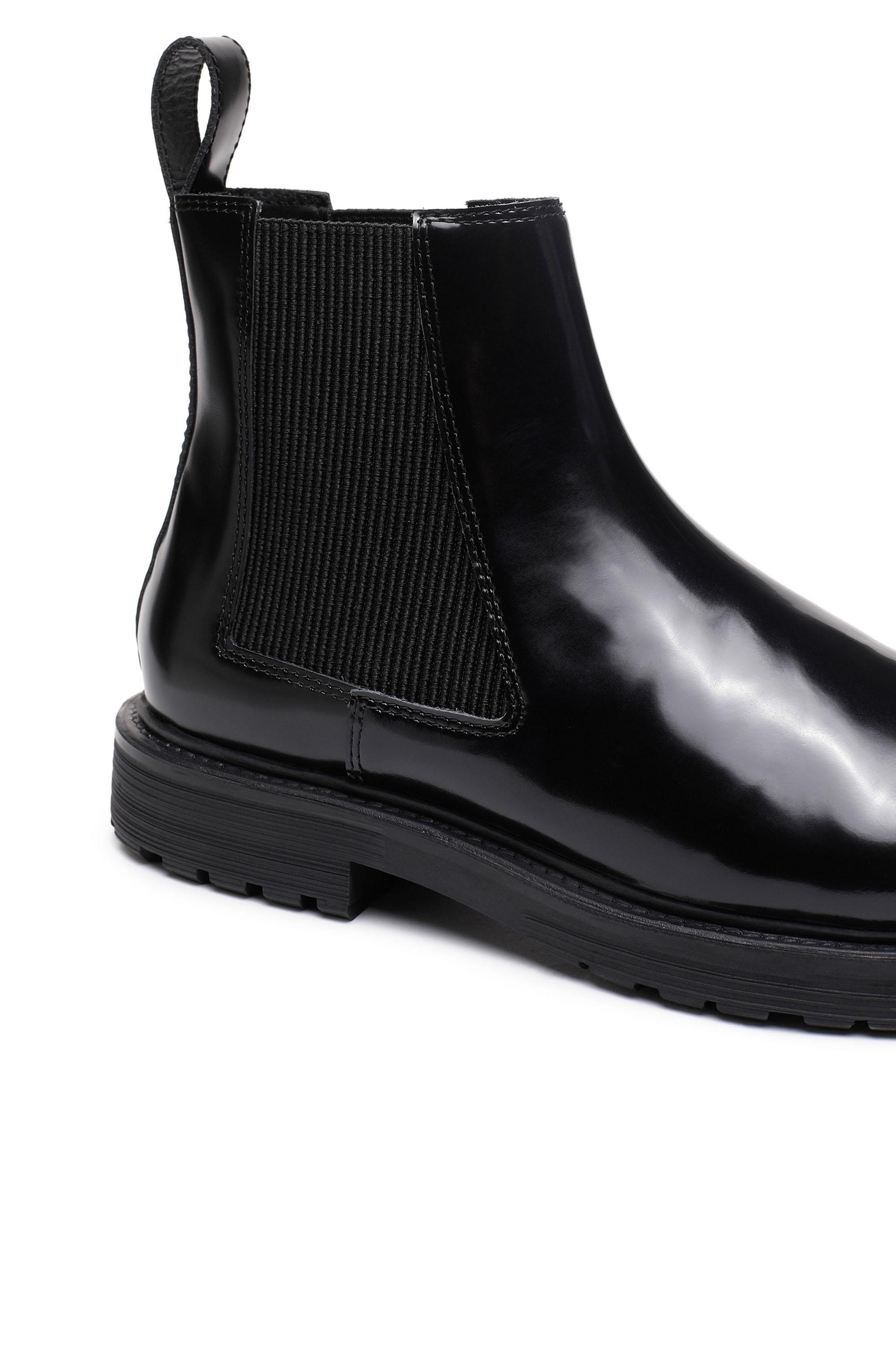 Botas D-Alabhama con cordones DIESEL de Cuero de color Negro para hombre Hombre Zapatos de Botas de Botas informales 